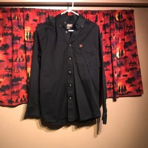 Ariat medium Black button up